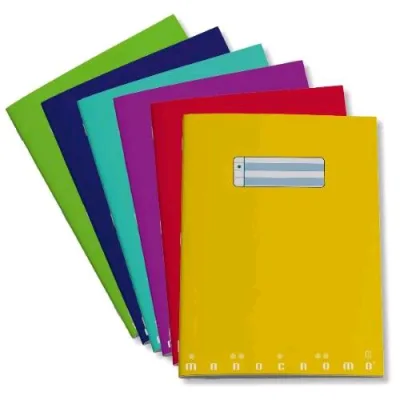 Pigna Monocromo Dsa Quaderno Punto Metallico 80 g A4 20 Fogli a Quadretti 10 Colori Assortiti Conf 10 Pz.
