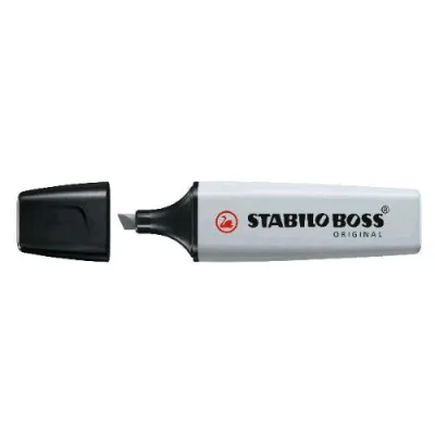 Stabilo Boss Original Pastel Evidenziatore Punta a Scalpello 2/5 mm Grigio Polvere Conf 10 Pz.