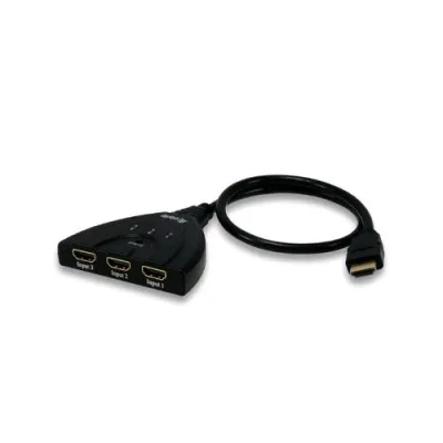 Equip HDMI Video Switch 3 Porte HDMI Supporta Full HD 1080P Nero