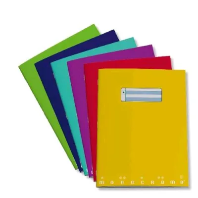 Pigna Monocromo Dsa Quaderno Punto Metallico 80 g A4 20 Fogli a Righe 0A Colori Assortiti Conf 10 Pz.
