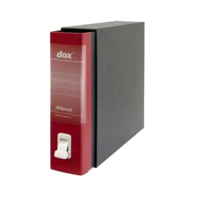 Rexel Dox 2 Registratore Formato Protocollo 285X350X80 mm Col. Rosso Conf 6 Pz.