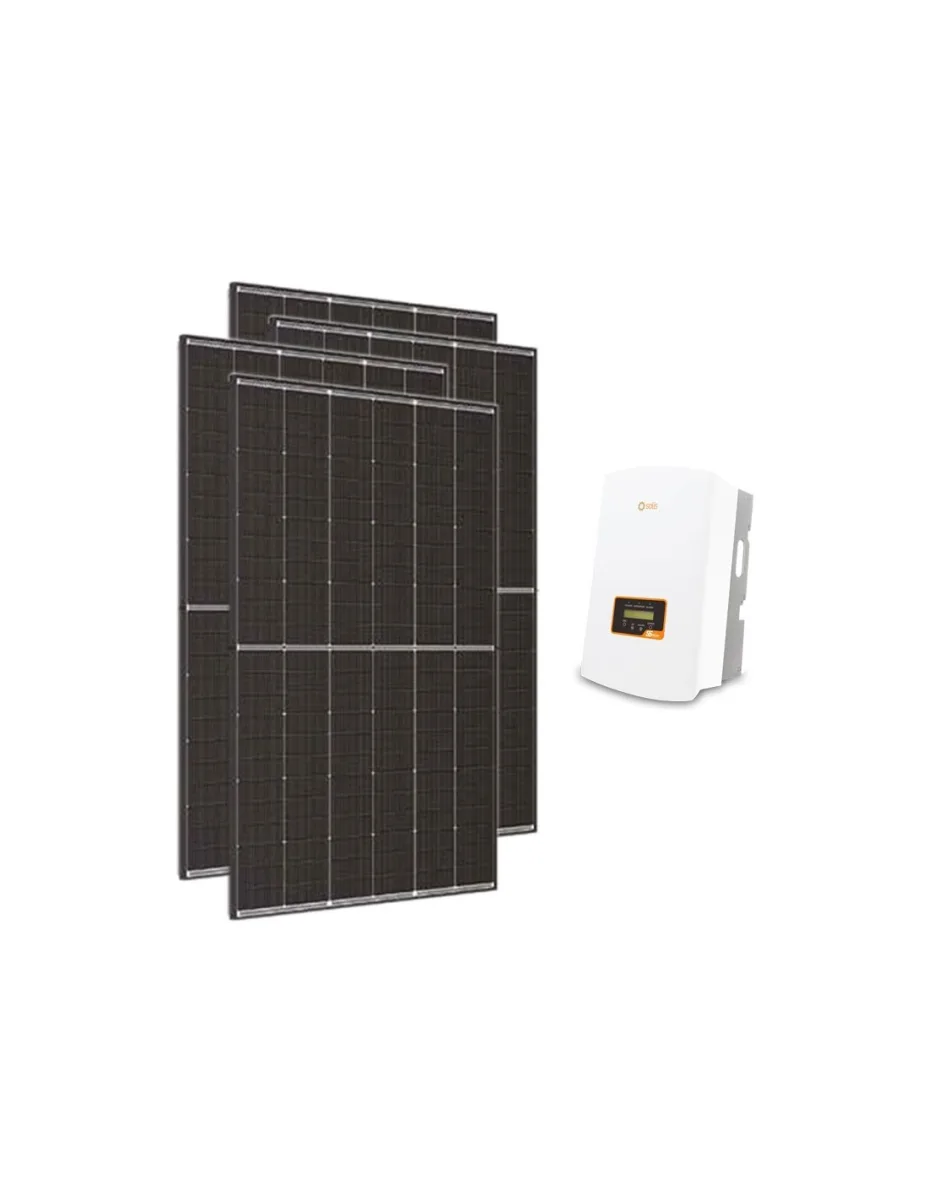 Kit fotovoltaico monofase 6300W inverter di stringa 6kW Solis connesso in rete