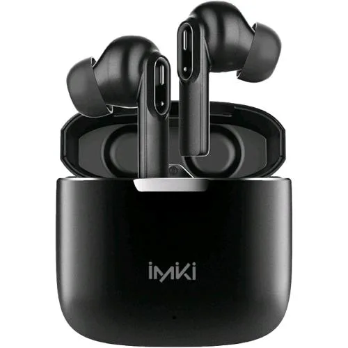 Imiki Buds Pro MT2 Cuffie in-Ear True Wireless Auricolari Bluetooth Senza Fili con Microfono Integrato Impermeabili IPX4 fino a 14 Ore di Autonomia Custodia di Ricarica in Metallo Nero