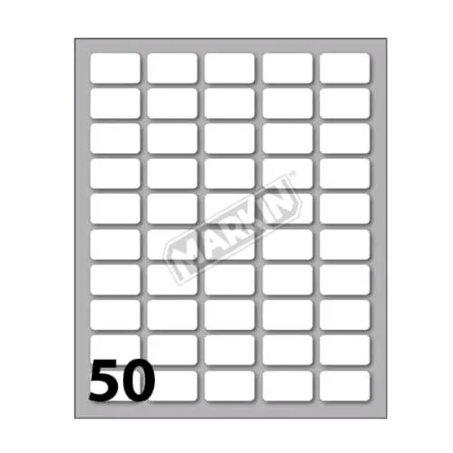 Markin Etichette Adesive 20X12 mm Bianco Conf 500 Pz.