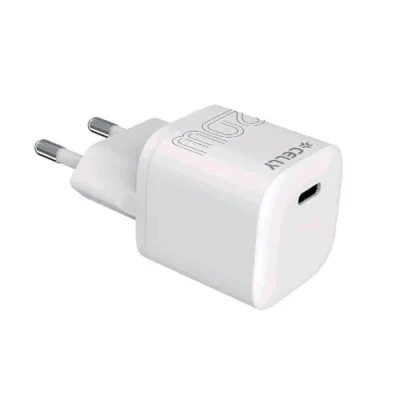 Celly Ultracompact Caricabatterie da Rete USB-C PD 20 W Bianco