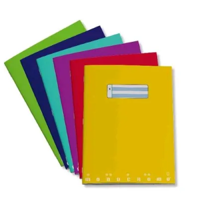 Pigna Monocromo Dsa Quaderno Punto Metallico 80 g A4 20 Fogli a Righe 0C Colori Assortiti Conf 10 Pz.