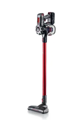 Ariete 22V Lithium Scopa Elettrica Ricaricabile Aspirapriciole Filtro Hepa Spazzola Motorizzata con Luci e Accessori Rosso