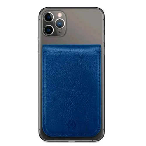 Celly Duomo Card Porta Tessere Magnetico in Similpelle Blu