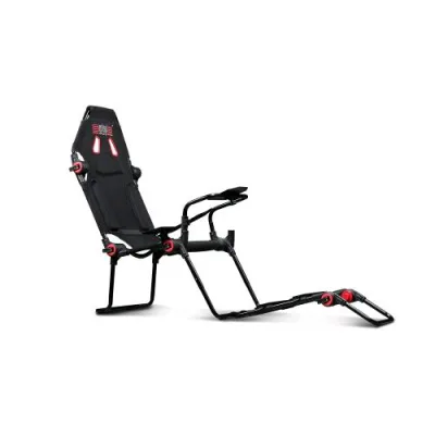 Next Level Racing Postazione per Simulatore di Guida Formula - GT Lite Sedia Poggia Volante e Porta Pedaliera Nero Rosso