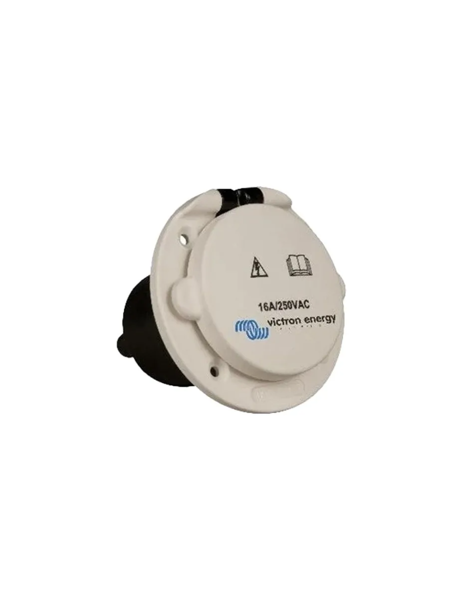 Presa cavo alimentazione banchina 16A con coperchio in plastica Victron Energy - SHP301603000