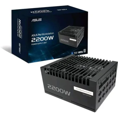 ASUS Pro WS 2200W Platinum Alimentatore 2.200 W Modulare 80 Plus Platinum PFC Attivo Pcie 5.1 ATX 3.1 Nero