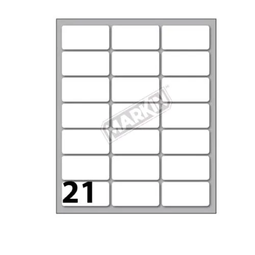 Markin Etichette Adesive 37X19 mm Bianco Conf 210 Pz.