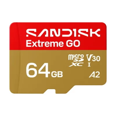 SanDisk EXTREME GO 64GB microSDHC A2 / Video Class V30 / UHS-I U1 UHS-I