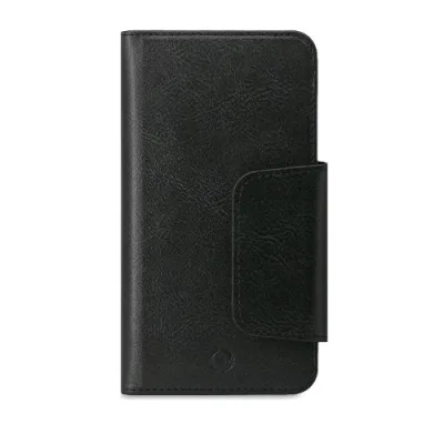 Celly Duomo Custodia a Portafoglio Universale fino a 6.5" Porta Carte Removibile Sistema di Fissaggio Magnetico Integrato Black