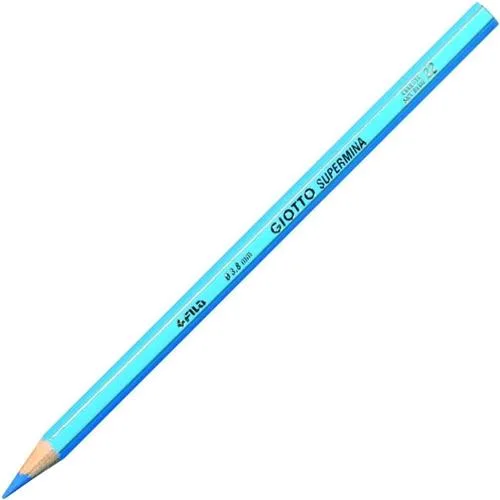 Giotto Supermina Pastelli 3.8 mm Confezione Mono Colore Celeste 12 Pz.