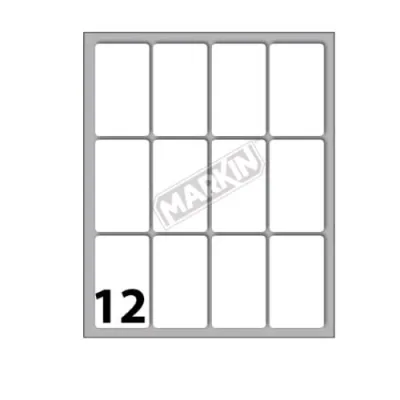 Markin Etichette Adesive 46X27 mm Bianco Conf 120 Pz.