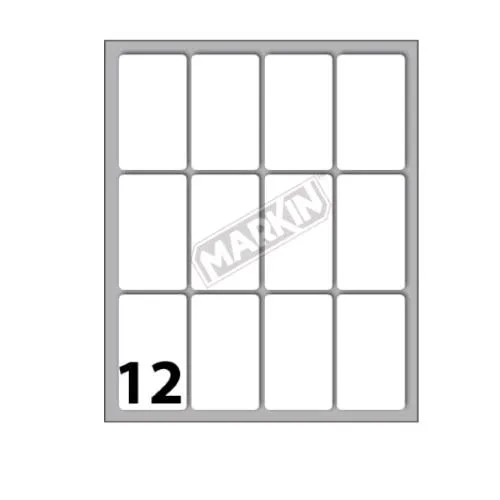 Markin Etichette Adesive 46X27 mm Bianco Conf 120 Pz.