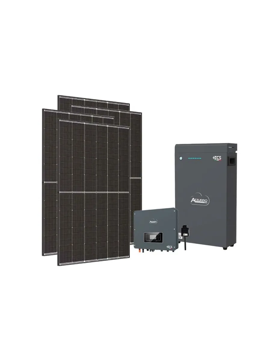 Kit fotovoltaico monofase 3600W inverter 3kW batteria al litio 5.1kWh LV ZSX5000 S Zucchetti