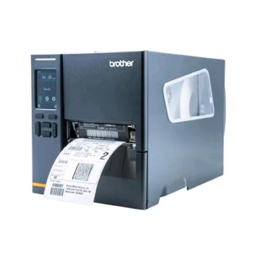 Brother TJ-4121TN Stampante Termica Diretta per Etichette da 4" 300 DPI con Larghezza di Stampa fino a 105.7 mm con Display Touch Black