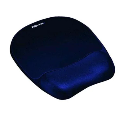 Fellowes 9172801 Tappetino Mouse con Poggiapolsi Blu