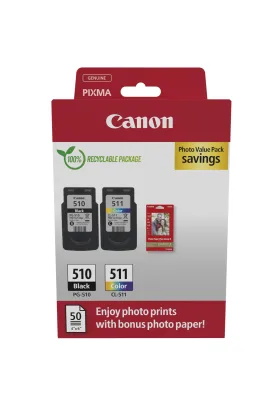 INK CANON PG510/CL511 CMYK+ CARTA F OTO IP2700, MP230, MP252, MP272,