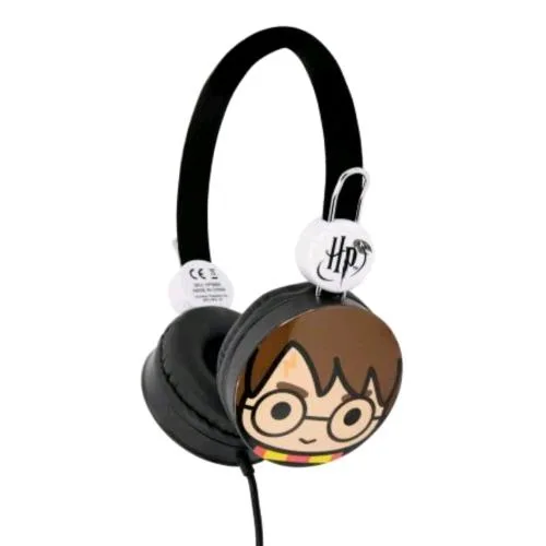 Otl Cuffie per Bambini Harry Potter Face Core Altoparlante 30mm Jack 3.5 mm Colore Nero Marrone