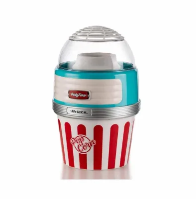 Ariete 2957 Pop Corn Maker XL Party Time Macchina per Pop Corn 1.100 W Cottura Ad Aria Calda Azzurro