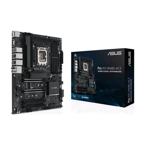 ASUS Pro WS W680-Ace Scheda Madre Lga 1700 ATX DDR5-Sdram M.2 NVMe SATA III HDMI VGA 1XUSB-C 3.2 2XUSB-A 2.0 1XUSB-A 3.2