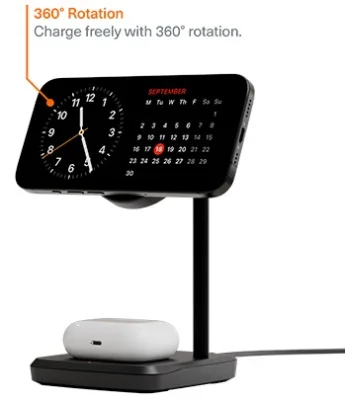 QI2 2-IN-1 CHARGEBASE 15W WIRELESS NERO