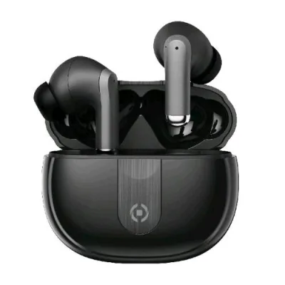 Celly Ultrasound Auricolari Bluetooth in-Ear True Wireless Noise Cancelling con Custodia di Ricarica Black