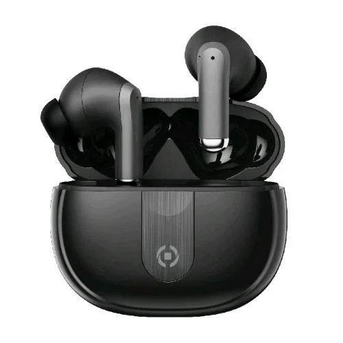 Celly Ultrasound Auricolari Bluetooth in-Ear True Wireless Noise Cancelling con Custodia di Ricarica Black
