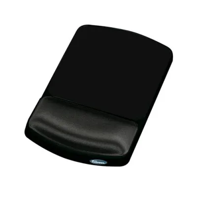 Fellowes 9374001 Tappetino con Poggiapolsi Regolabile Nero