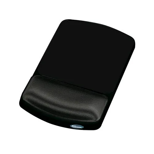 Fellowes 9374001 Tappetino con Poggiapolsi Regolabile Nero