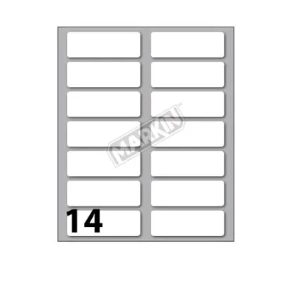 Markin Etichette Adesive 52X18 mm Bianco Conf 140 Pz.