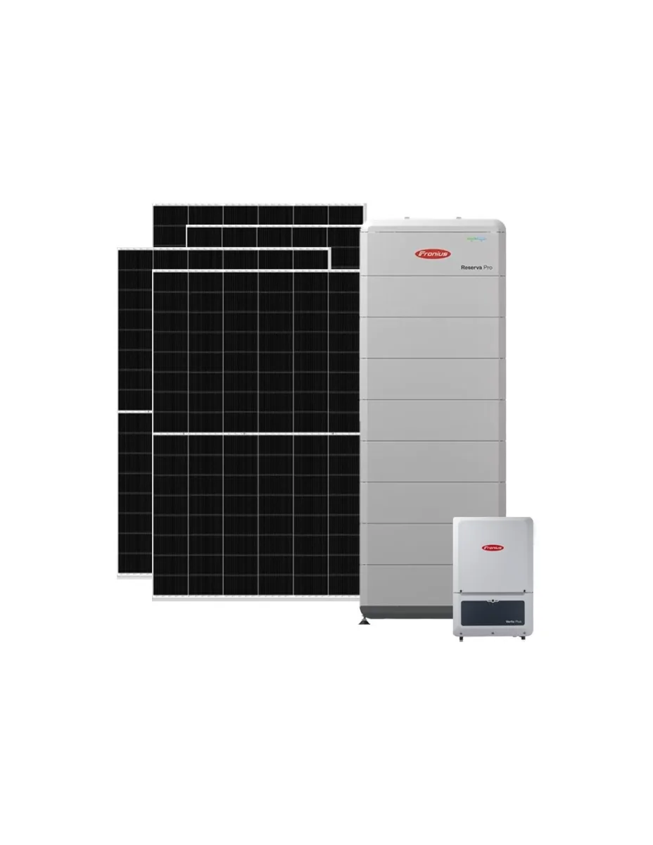 Kit fotovoltaico trifase 20020W inverter 20kW Verto Plus batteria litio 32kWh Fronius Reserva Pro