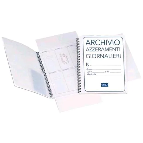 Data Ufficio Cartella Archivio Azzeramenti Giornalieri 297X210 A4 26 Fogli Conf 10 Pz.