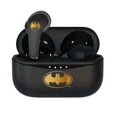 Otl DC0857 Auricolari Wireless Bluetooth TWS DC Comics Batman con Custodia di Ricarica Black Gold