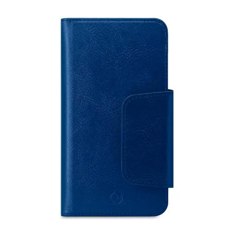Celly Duomo Wallet Custodia a Portafoglio Universale 6.5" con Chiusura Magnetica Blu
