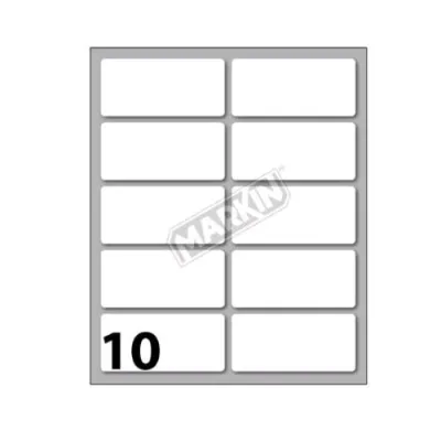 Markin Etichette Adesive 56 x 26 mm Bianco Conf 100 Pz.