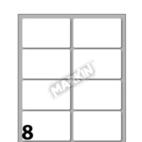 Markin Etichette Adesive 56X34 mm Bianco Conf 80 Pz.