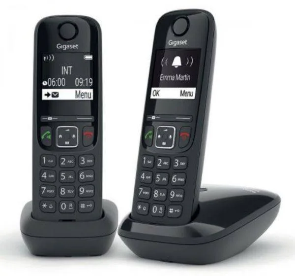 TELEFON0 CORDLESS TGB612 DUO NERO DUO 18ORE/ID CHI./RUBRICA 50 NUM.