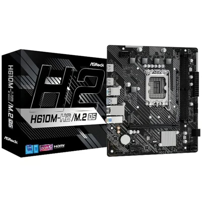 Asrock H610M-H2/M.2 D5 Intel H610 DDR5 Lga 1700 Micro ATX