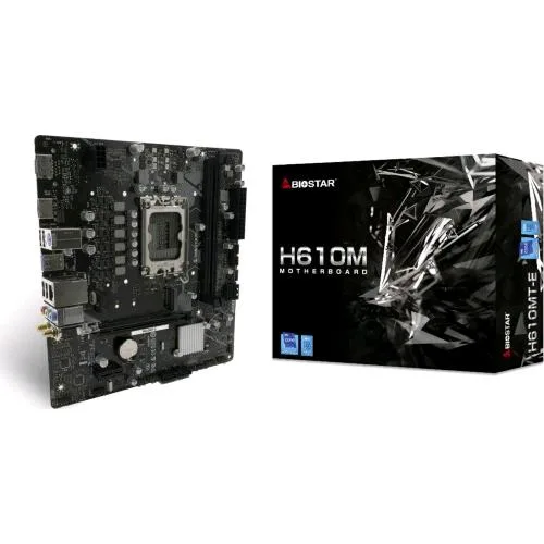 Biostar H610MT-E Scheda Madre Intel H610 Lga 1700 Micro ATX