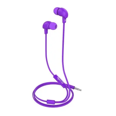 Celly Ear Auricolari con Cavo Piatto Jack 3.5 mm Viola