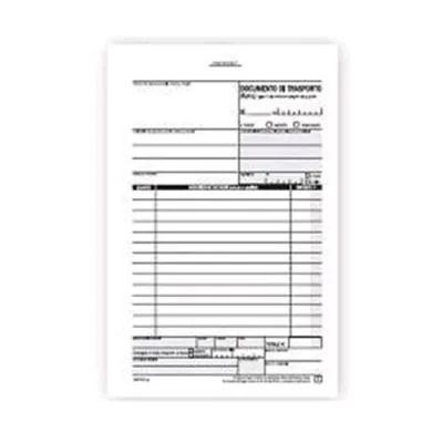 Data Ufficio Documento di Trasporto Autocopiante 2 Copie 215X148MM A5 50 Moduli Conf 5 Pz.