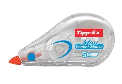 BIC Mini Pocket Mouse Correttore a Nastro 5mm x 6m Colore Fusto Trasparente Conf 10 Pz.
