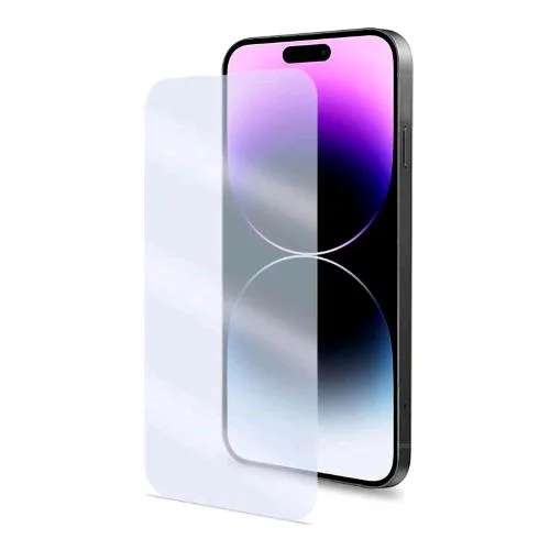 Celly Easy Apple iPHONE 14 Pro Max Vetro Temperato con Superficie Anti-Graffio Anti-Shock e Anti-Impronte Trasparente