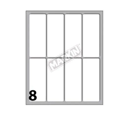 Markin Etichette Adesive 70X27 mm Bianco Conf 80 Pz.