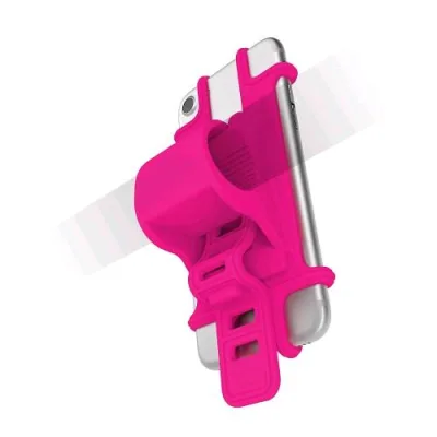 Celly Easy Bike Supporto Universale da Bici in Silicone per Smartphone Rosa