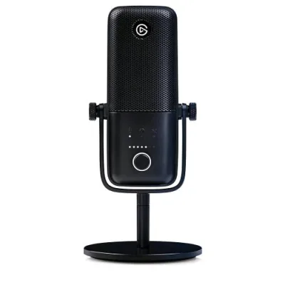 elgato Wave 3 Microfono USB a Condensatore e Soluzione di Mixaggio Digitale Tecnologia Anti-Clipping Disattivazione Audio Capacitiva, Streaming e Podcasting Nero